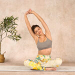 Buddha Stones Yellow Osmanthus Fragrans Rapeseed Print Gym Leggings Women's Yoga Pants - image 14