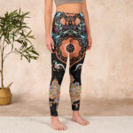 Buddha Stones Mandala Auspicious Clouds Print Gym Leggings Women's Yoga Pants - image 4