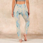 Buddha Stones Blue Purple Green Lines Gym Leggings Women's Yoga Pants - image 15