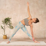 Buddha Stones Blue Purple Green Lines Gym Leggings Women's Yoga Pants - image 10
