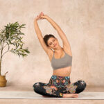Buddha Stones Mandala Auspicious Clouds Print Gym Leggings Women's Yoga Pants - image 14