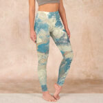 Buddha Stones Chinese Architecture Dark Sea Green Print Fitness Leggings Women's Yoga Pants - Dark Sea Green - US18，UK/AU22，EU50 (4XL) - image 1