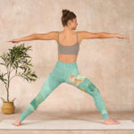Buddha Stones Lotus Leaves Seed Pods Print Gym Leggings Women's Yoga Pants - image 11