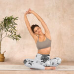 Buddha Stones Black White Rose Gym Leggings Women's Yoga Pants - image 14