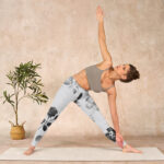 Buddha Stones Black White Rose Gym Leggings Women's Yoga Pants - image 10