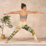Buddha Stones Green Mountains Clouds Mist Print Fitness Leggings Women's Yoga Pants - image 12