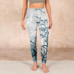 Buddha Stones Bamboo Print Gym Leggings Women's Yoga Pants - image 2