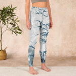Buddha Stones Bamboo Print Gym Leggings Women's Yoga Pants - image 4