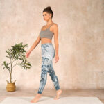 Buddha Stones Bamboo Print Gym Leggings Women's Yoga Pants - image 13