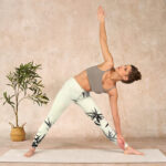 Buddha Stones Ink Painting Bamboo Leaves Print Sports Leggings Women's Yoga Pants - image 10