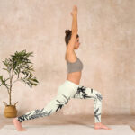 Buddha Stones Ink Painting Bamboo Leaves Print Sports Leggings Women's Yoga Pants - image 11