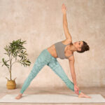 Buddha Stones Green Lotus Flower Print Sports Leggings Women's Yoga Pants - image 10