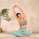 Buddha Stones Green Lotus Flower Print Sports Leggings Women's Yoga Pants - image 14