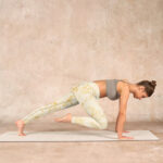 Buddha Stones Beige Flower Vine Print Gym Leggings Women's Yoga Pants - image 9