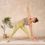 Buddha Stones Yellow Orchid Flowers Weeping Leaves Print Gym Leggings Women's Yoga Pants - image 10