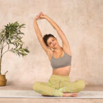 Buddha Stones Yellow Orchid Flowers Weeping Leaves Print Gym Leggings Women's Yoga Pants - image 14