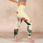 Buddha Stones Lotus Mountains House Print Gym Leggings Women's Yoga Pants - image 17