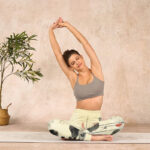 Buddha Stones Lotus Mountains House Print Gym Leggings Women's Yoga Pants - image 14