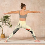 Buddha Stones Lotus Mountains House Print Gym Leggings Women's Yoga Pants - image 11