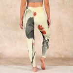 Buddha Stones Lotus Mountains House Print Gym Leggings Women's Yoga Pants - image 15