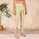 Buddha Stones Flowers Plants Butterfly Print Fitness Leggings Women's Yoga Pants - image 4