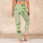 Buddha Stones Green Grapes Pink Roses Gym Leggings Women's Yoga Pants - image 15