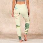 Buddha Stones Lotus Flower Leaf Dragonfly Print Fitness Leggings Women's Yoga Pants - image 15