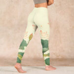 Buddha Stones Lotus Flower Leaf Dragonfly Print Fitness Leggings Women's Yoga Pants - image 5