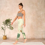 Buddha Stones Lotus Flower Leaf Dragonfly Print Fitness Leggings Women's Yoga Pants - image 13
