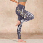 Buddha Stones Orchid Flower Roses Gym Leggings Women's Yoga Pants - image 16