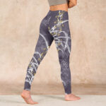 Buddha Stones Orchid Flower Roses Gym Leggings Women's Yoga Pants - image 5