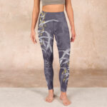 Buddha Stones Orchid Flower Roses Gym Leggings Women's Yoga Pants - image 2