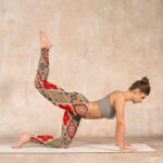 Buddha Stones Plaid Printed Gym Leggings Women's Yoga Pants - image 6