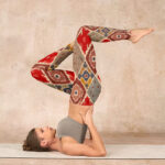 Buddha Stones Plaid Printed Gym Leggings Women's Yoga Pants - image 8