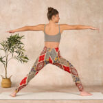 Buddha Stones Plaid Printed Gym Leggings Women's Yoga Pants - image 11