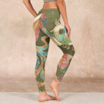 Buddha Stones Vibrant Phoenix Flowers Print Gym Leggings Women's Yoga Pants - image 3