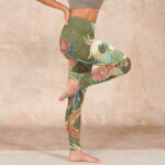 Buddha Stones Vibrant Phoenix Flowers Print Gym Leggings Women's Yoga Pants - image 16