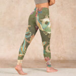 Buddha Stones Vibrant Phoenix Flowers Print Gym Leggings Women's Yoga Pants - image 5