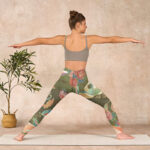 Buddha Stones Vibrant Phoenix Flowers Print Gym Leggings Women's Yoga Pants - image 11