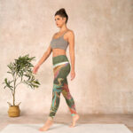 Buddha Stones Vibrant Phoenix Flowers Print Gym Leggings Women's Yoga Pants - image 13