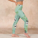 Buddha Stones Bamboo Panda Print Gym Leggings Women's Yoga Pants - image 17