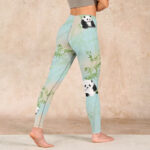 Buddha Stones Pandas Bamboo Print Gym Leggings Women's Yoga Pants - image 5