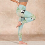 Buddha Stones Pandas Bamboo Print Gym Leggings Women's Yoga Pants - image 16