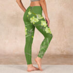 Buddha Stones Magpie Flowers Branches Print Gym Leggings Women's Yoga Pants - image 3