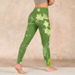 Buddha Stones Magpie Flowers Branches Print Gym Leggings Women's Yoga Pants - image 5
