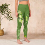 Buddha Stones Magpie Flowers Branches Print Gym Leggings Women's Yoga Pants - image 4
