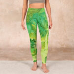 Buddha Stones Mountain River Lanscape Print Gym Leggings Women's Yoga Pants - image 2