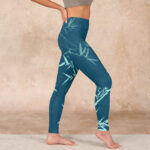 Buddha Stones Lush Turquoise Bamboo Panda Pattern Gym Leggings Women's Yoga Pants - image 17