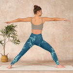 Buddha Stones Lush Turquoise Bamboo Panda Pattern Gym Leggings Women's Yoga Pants - image 11
