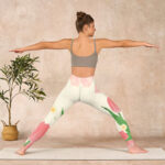 Buddha Stones Pink Tulip Flower Print Gym Fitness Leggings Women's Yoga Pants - image 11